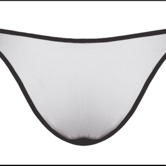 NWT Agent Provocateur Black Lace Panty Knickers AP4 Size 8 B003 - Picture 4 of 7